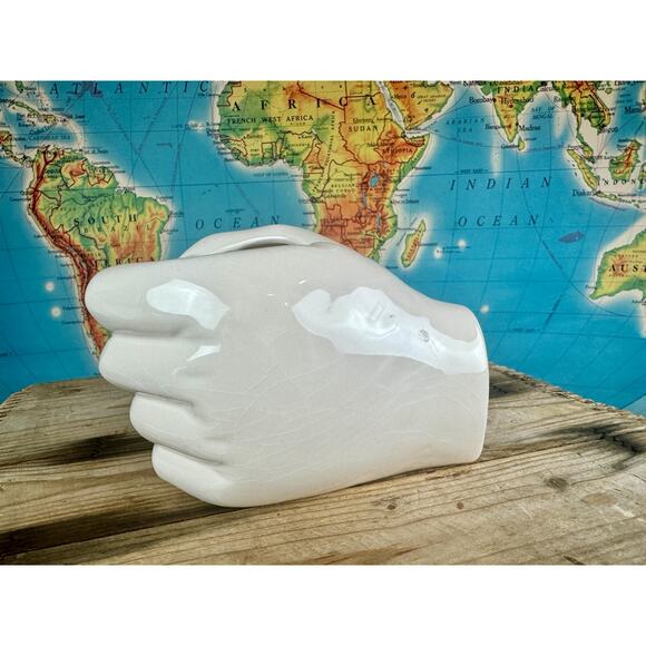 Vintage Ceramic Hand Vase - Picture 5 of 10